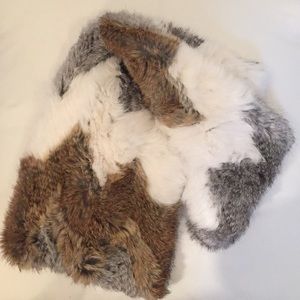 Jocelyn Chevron Rabbit Infinity Scarf